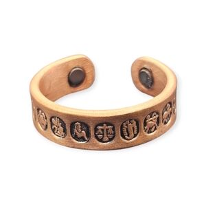 Zodiac Signs Open Ring